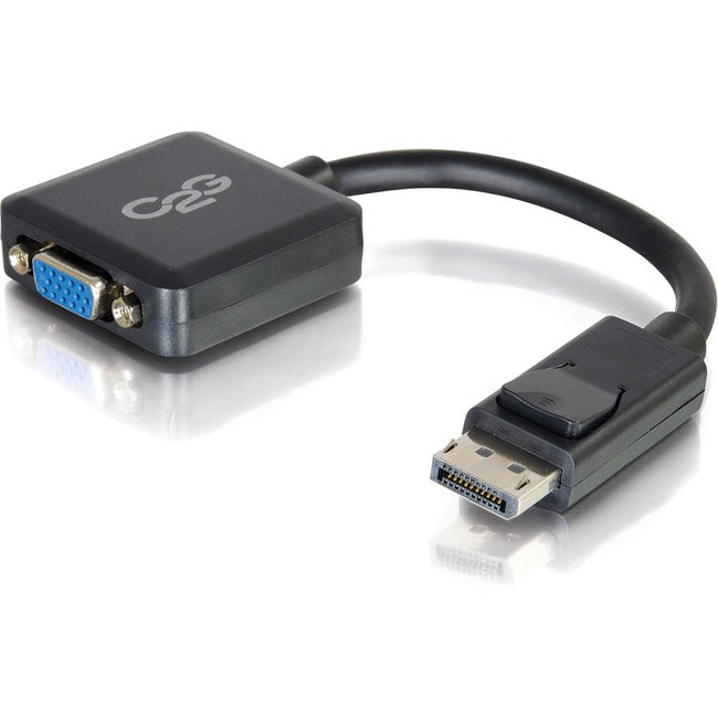 C2G 8in DisplayPort to VGA Adapter Converter - VGA Adapter - M/F Black