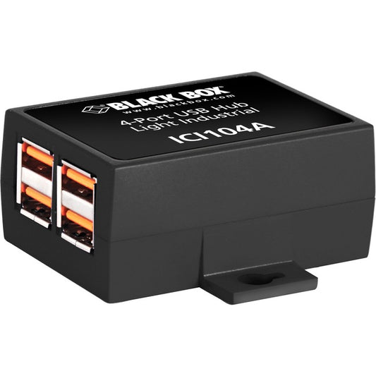 Black Box Industrial USB 2.0 Hub, 4-Port