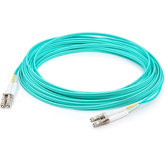 AddOn 35m LC (Male) to LC (Male) Aqua OM3 Duplex Fiber OFNR (Riser-Rated) Patch Cable