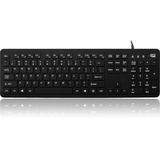 Adesso AKB-235UB - Antimicrobial Waterproof Desktop Keyboard